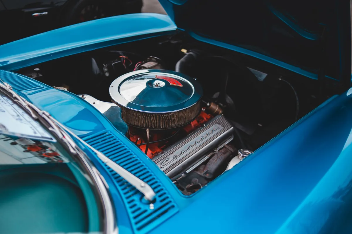 Close-up detail of a car's bodywork and panel
