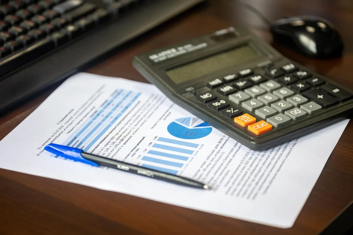 Family discussing financial planning together at home