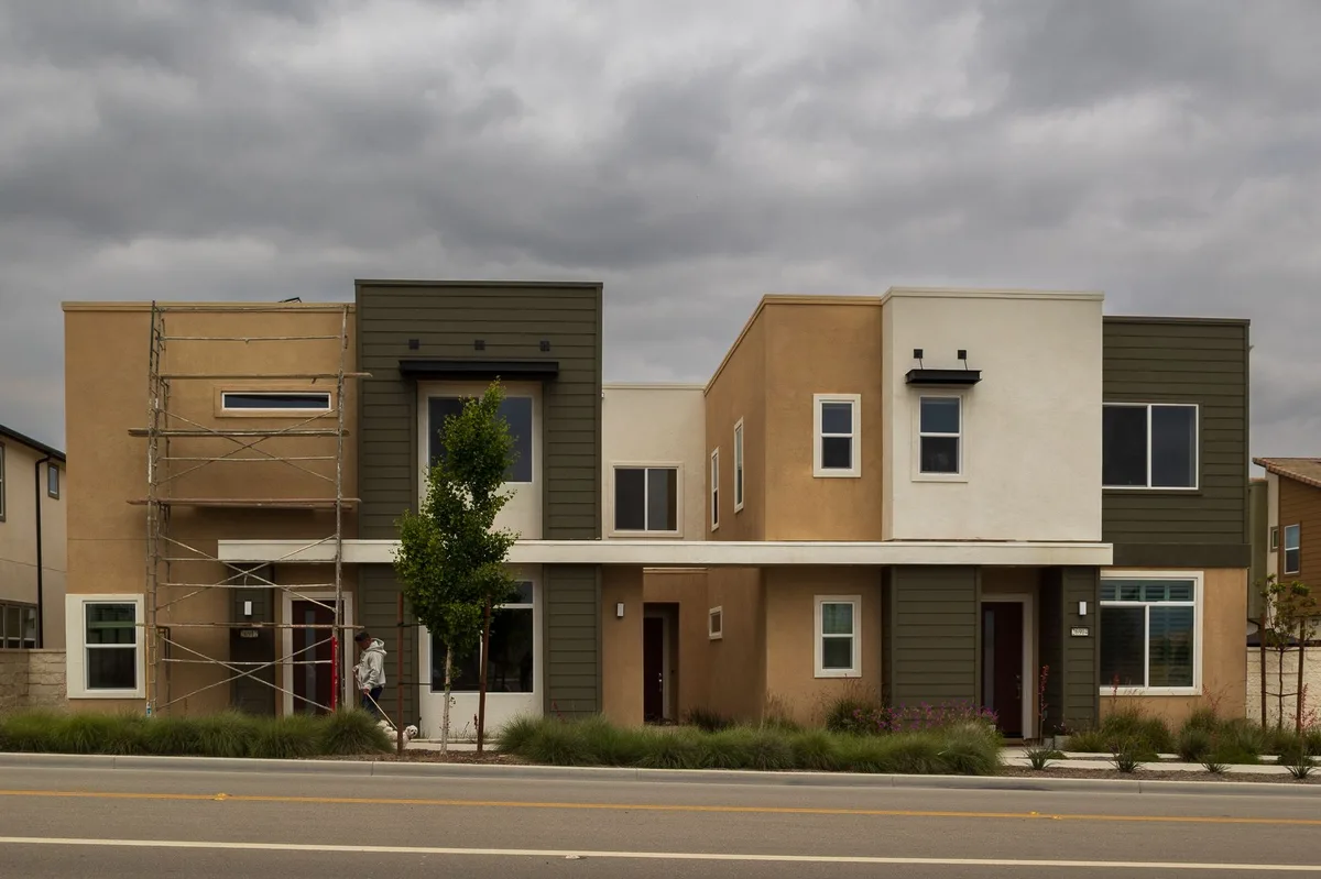 A residential home exterior in a Canadian neighbourhood