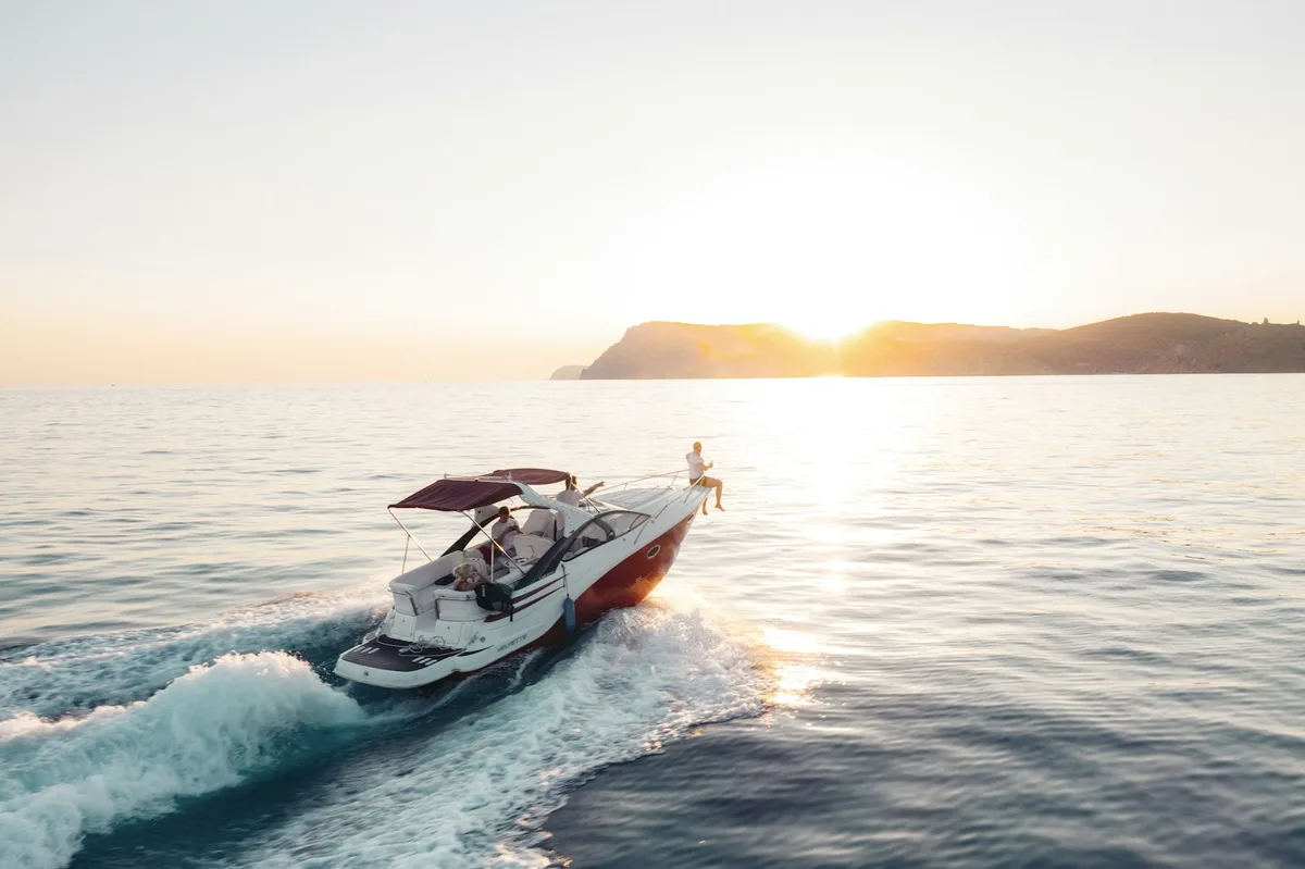Calm water surface suitable for recreational boating