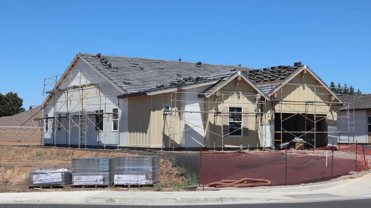 California residential home exterior in wildfire-prone region